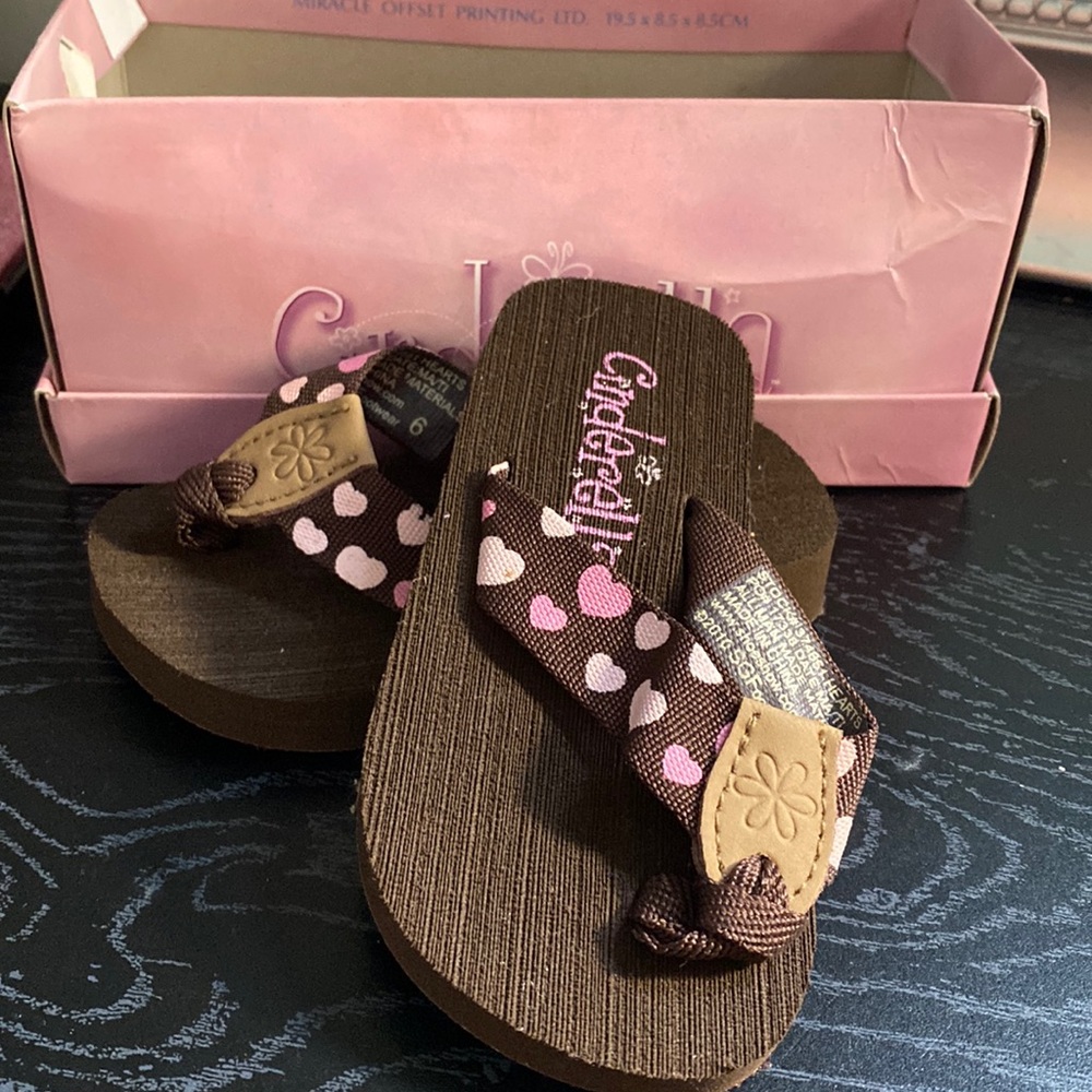 Baby Cinderella flip flops